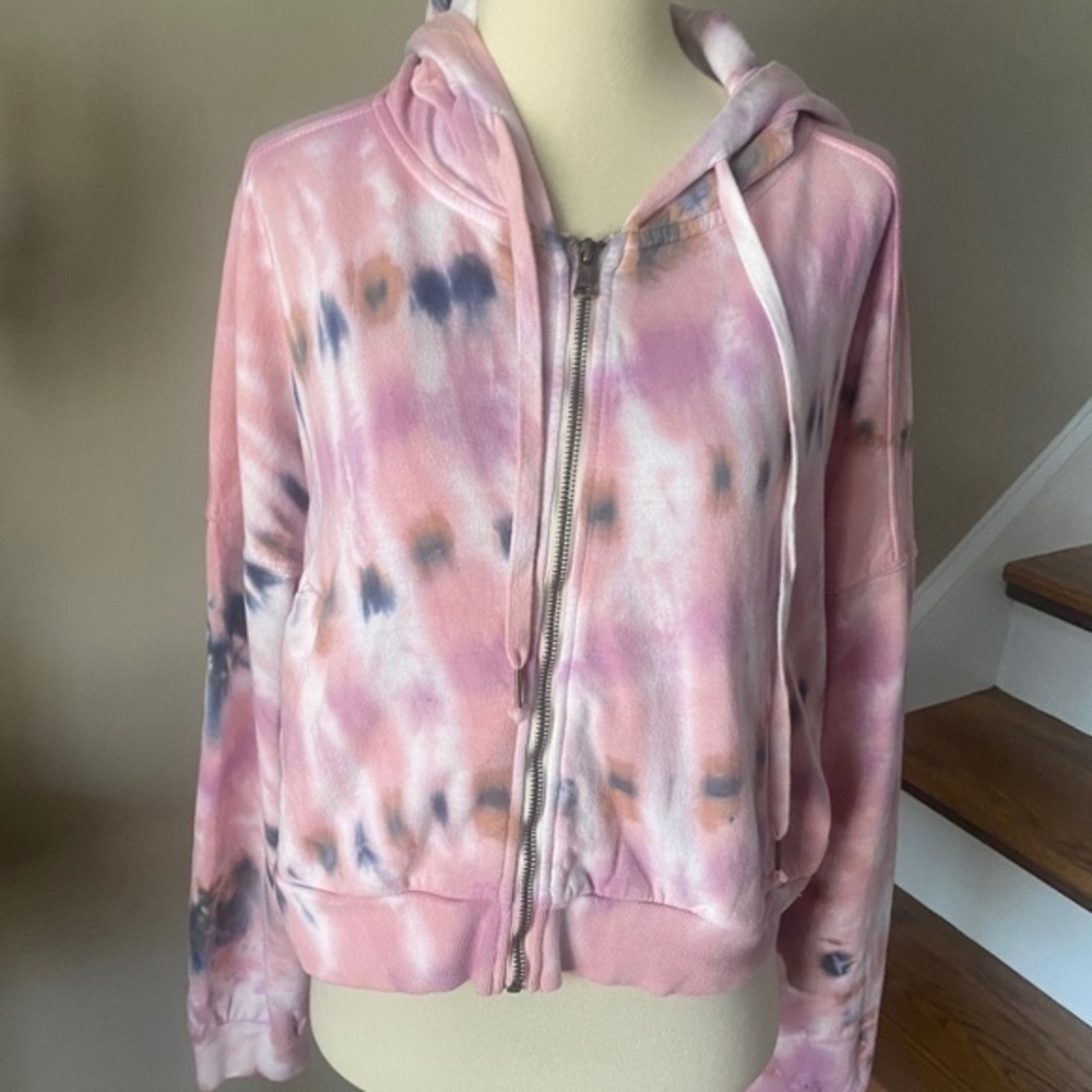 Young Fabulous & Broke Cropped Zip Hoodie Jacket M